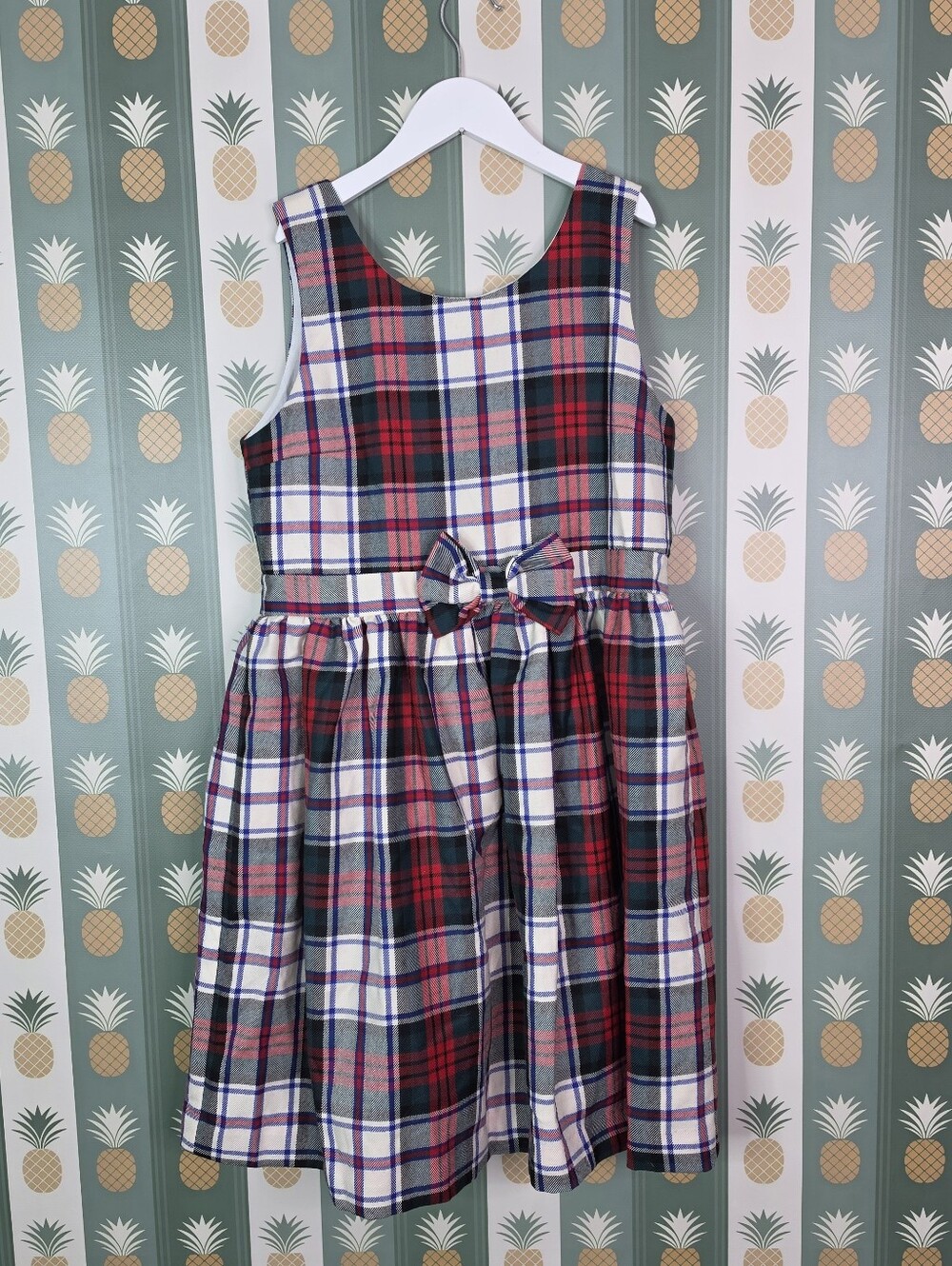 CPC Arden Plaid Bow Dress